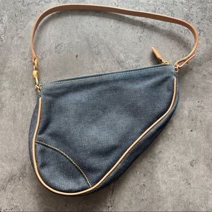 SUPER RARE Dior vintage denim saddle bag